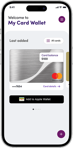 MyCardWallet App on Phone